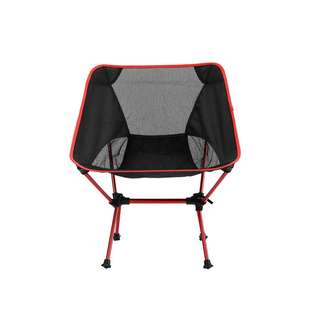 HiMISS складной стул, ультра-светильник, стул из алюминиевого сплава для рыбалки, кемпинга, отдыха, кемпинга, рыбалки - Цвет: red