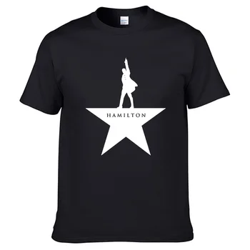 

Hamilton Classic Summer T-Shirt - Men's Music Broadway 100% Cotton O-Neck Short Sleeve High Quality Comfort Print T-Shirt #100