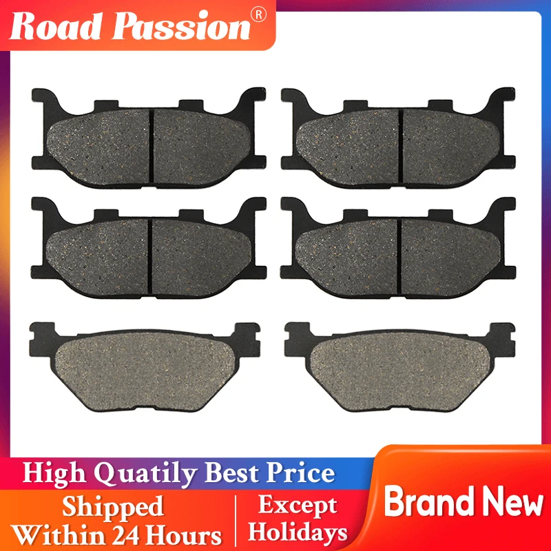 Road Passion Motorcycle Front and Rear Brake Pads For YAMAHA XP500 XP 500 T-Max (5VU1/2) 2004-2007 YP400 YP 400 Majesty Non ABS |