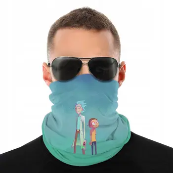 

3d Print Neckring Rick Et Morty Action Figure Female/male Shawl Rick And Morty Black Scarf Bandanas Hip Hop Ladies/mens Shawl