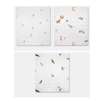 

2PCS Self-Adhesive 3D Waterproof Anti-Collision Wall Stickers Are Used in Kindergartens Home Decoration 70X77CM