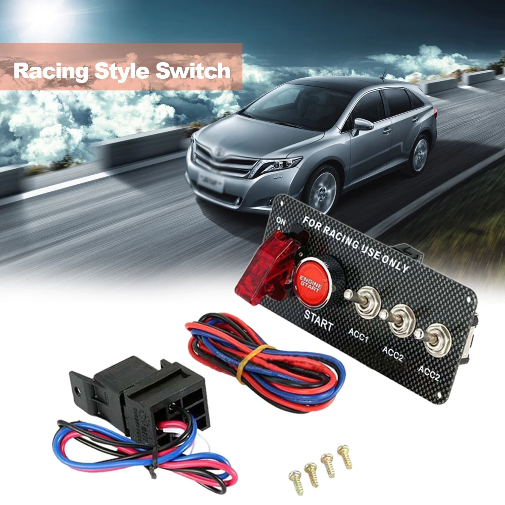 Hot New Universal 12V Racing Car Ignition Switch Panel Engine Start