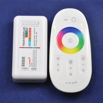 

10pcs/lot RGBW Controller LED Touch Screen RF Remote Control for SMD 5050 RGBW/RGBWW Led Strip Light 2.4G 12-24V 24A 4 Keys DC