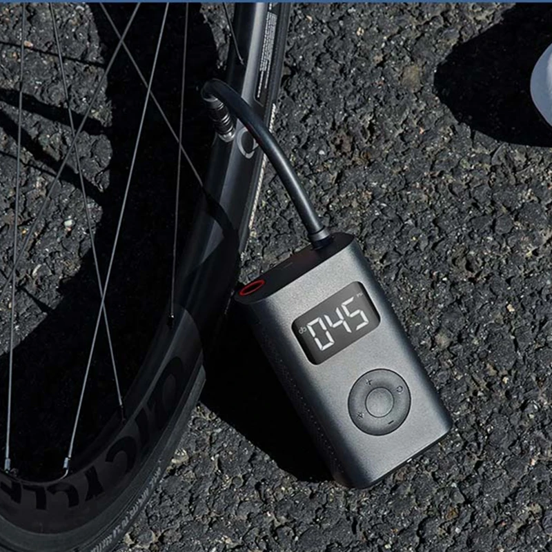  New Xiaomi Portable Smart Electric pump Digital Tire Pressure Detection LED Rechargeable Inflator f