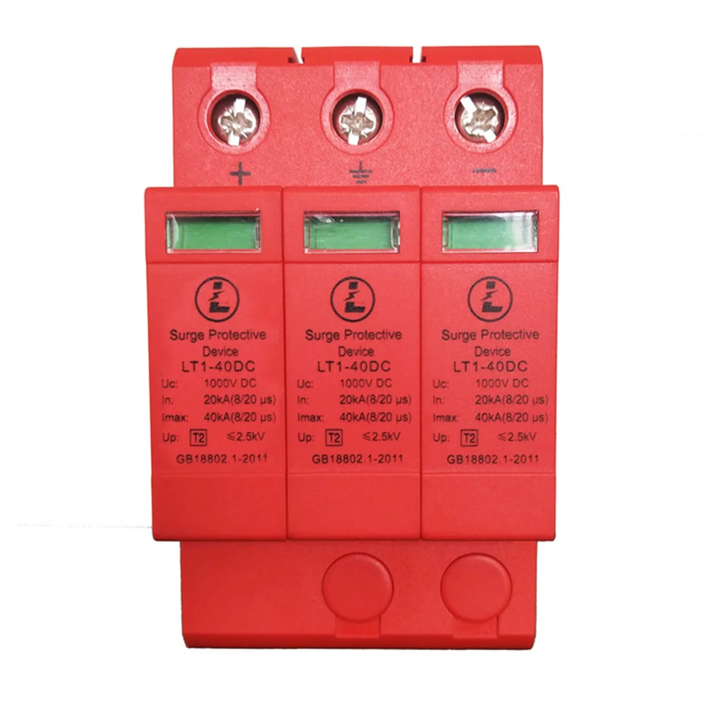 

Mini DC PC Warning Indicator Home Easy Installation Surge Protector Photovoltaic Protection Stop Device Low Voltage Accessories