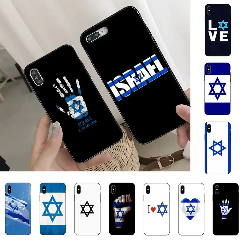 YNDFCNB мягкий резиновый чехол для телефона с изображением флага Израиля iPhone 11 8 7 6 6S