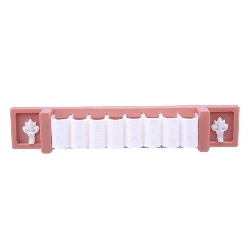 Pink Пластиковый держатель для зубных щеток, аксессуары для ванной комнаты, семейный набор, настенный, для ванной комнаты, экологически чистый стеллаж для хранения, многофункциональные крючки на присоске - Color: Pink