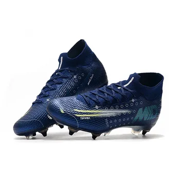 

Falcon Assassin Thirteen Generation Electroplated Hight-top Training Shoes Nail Football Shoes Men's Football Shoes Sneakers Men