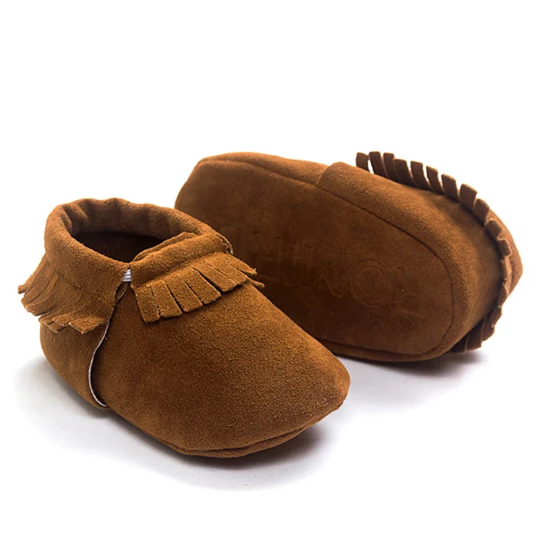 Micro Suede Cute Bear Soft Sole Crib Shoes Newborn Girls Boys Tassels Warm Wear Resistant Baby Shoes Perwalkers Infant Footwear