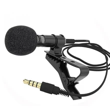 3,5 мм разъем микрофон-петличка с зажимом для галстука-на лацкане микрофон Микрофон для мобильного телефона для говорящих лекций