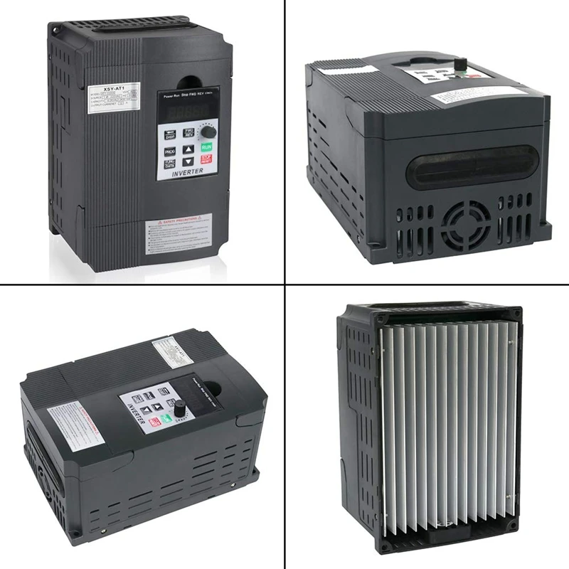 Variable Frequency Drive, Vfd Inverter Frequency Converter 2.2Kw 3Hp 220V 12A for Spindle Motor Speed Control(Vfd-2.2Kw