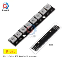8 canaux WS2812 5050 RGB 8leds lumière intégrée pleine couleur carte de développement bande pilote carte pour Arduino 8 canaux