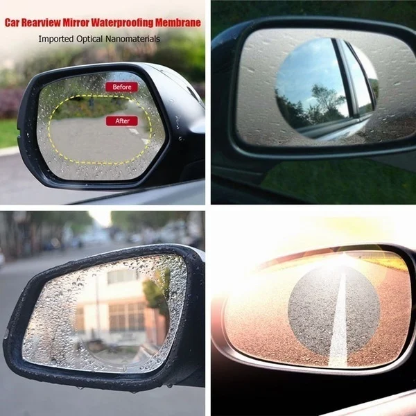 2 шт./компл. непромокаемый автомобильный козырек от солнца для окна аксессуары зеркальное окошечко, прозрачная пленка анти-туман Анти-блики Водонепроницаемый