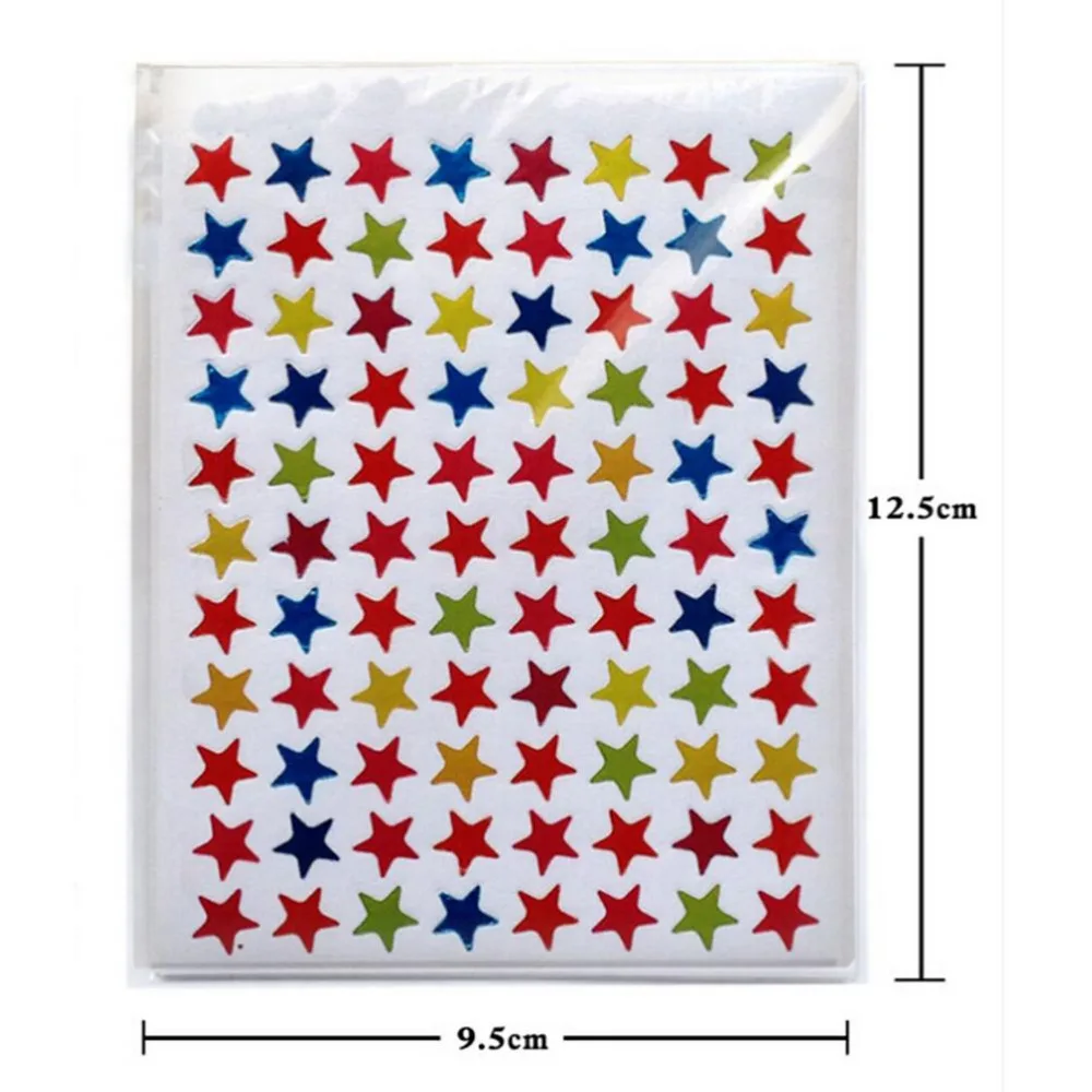 

10/sheet Star Shape Stickers Cute Teacher Reward Sticker Gift Kindergarten Kid Hand Body Sticker Toys Labels For School Children