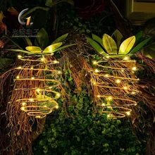 Amazon Лидер продаж Новые продукты ананас освещение цепи подвесной солнечный светильник в виде ананаса Водонепроницаемый украшения Открытый медный провод