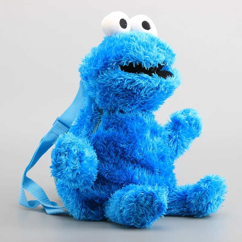 bribe squeeze Airfield 100% Official 45cm Sesame Street Elmo Cookie Monster Big Bird Fluffy  Backpack Stuffed Toy Kids Gift - Backpacks - AliExpress