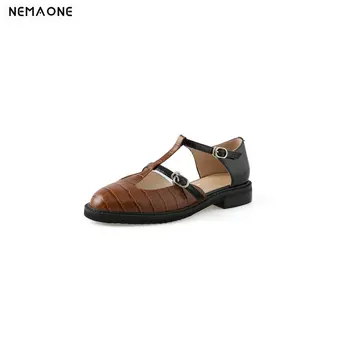 

Sweet Party Prom Pumps Women Fashion Spring Summer Shoes Woman Genuine Leather Round Toe Shallow 2020 New Women Shoes