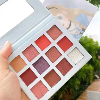 

12 Colors Eyeshadows Matte Eye Shadow Lasting Shadow Palette Waterproof Makeup Pallete Shimmer Eye Shadow Glitter Eye Makeup