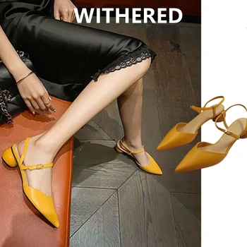 

Withered 2020 summer shoes women sandals england fashion ins blogger retro sexy cusp ball heel sandals women shoes woman women