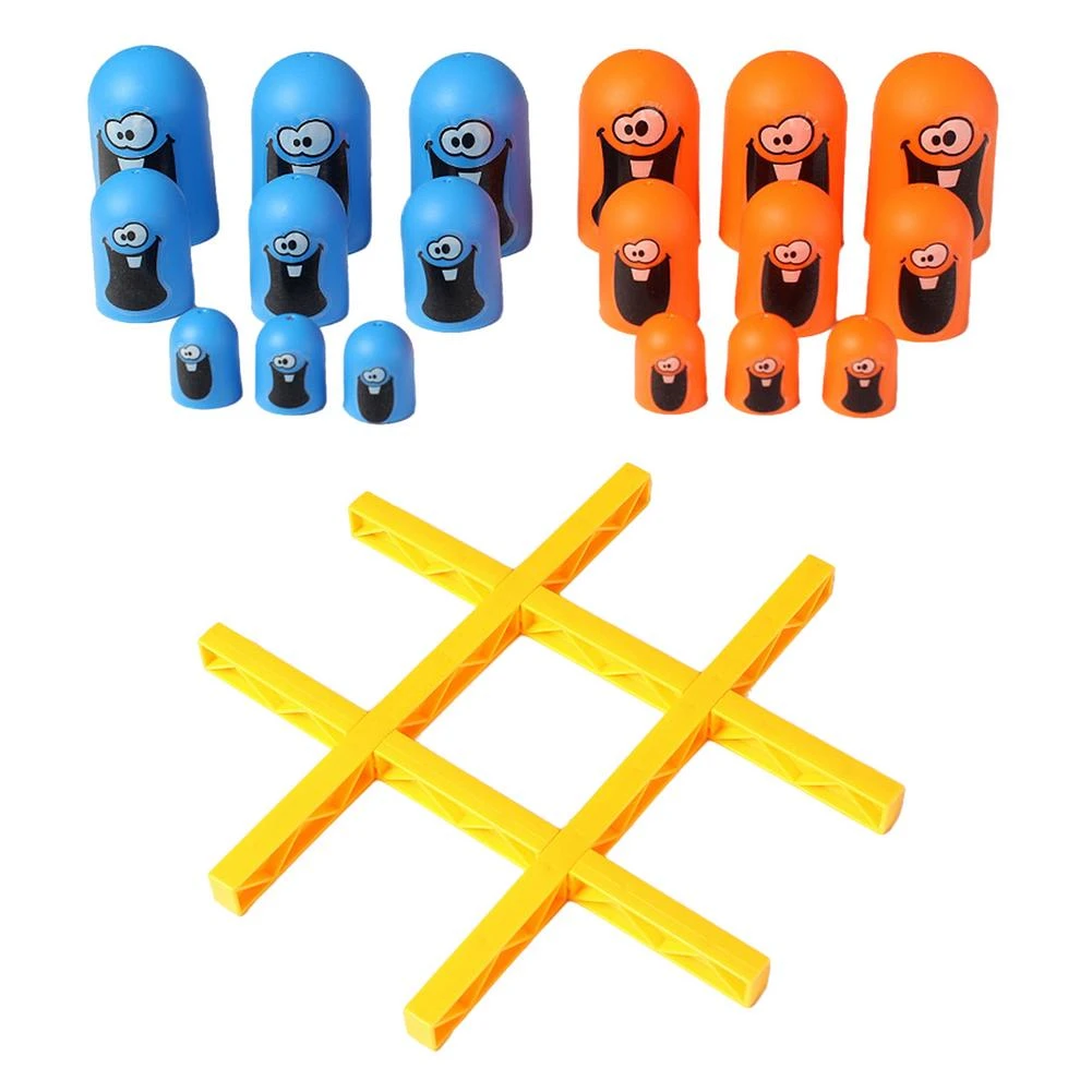 Baby Stacking Cups Funny Tic-tac-toe Toy Classic Big Eat Small Games  Exciting Challenge Game Portable Connecting Dots Game F - Montessori -  AliExpress