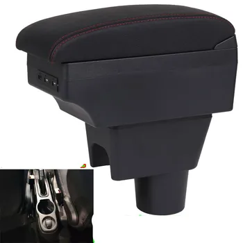 

Armrest For Renault Dacia Duster Arm Rest Dual layer central Store content box USB Charging car-styling decoration Accessories