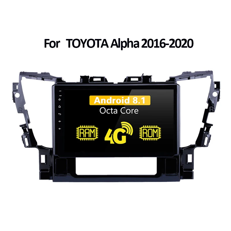 Восьмиядерный Android 8,0 автомобильный Радио мультимедийный плеер gps Navi для Toyota Alphard 30 4G LTE