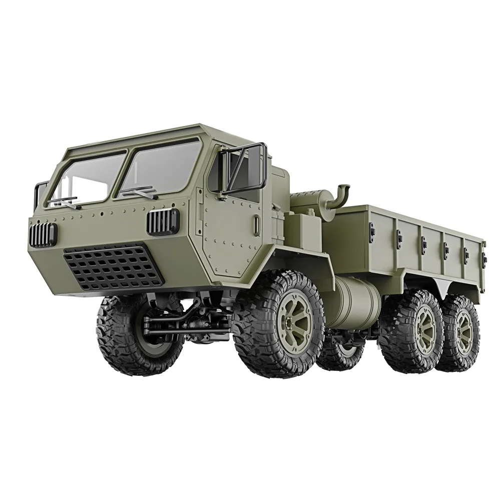 Высокое качество 1/16 2,4G 6WD RC автомобиль пропорциональный контроль армии военные модели грузовиков игрушки Детский подарок