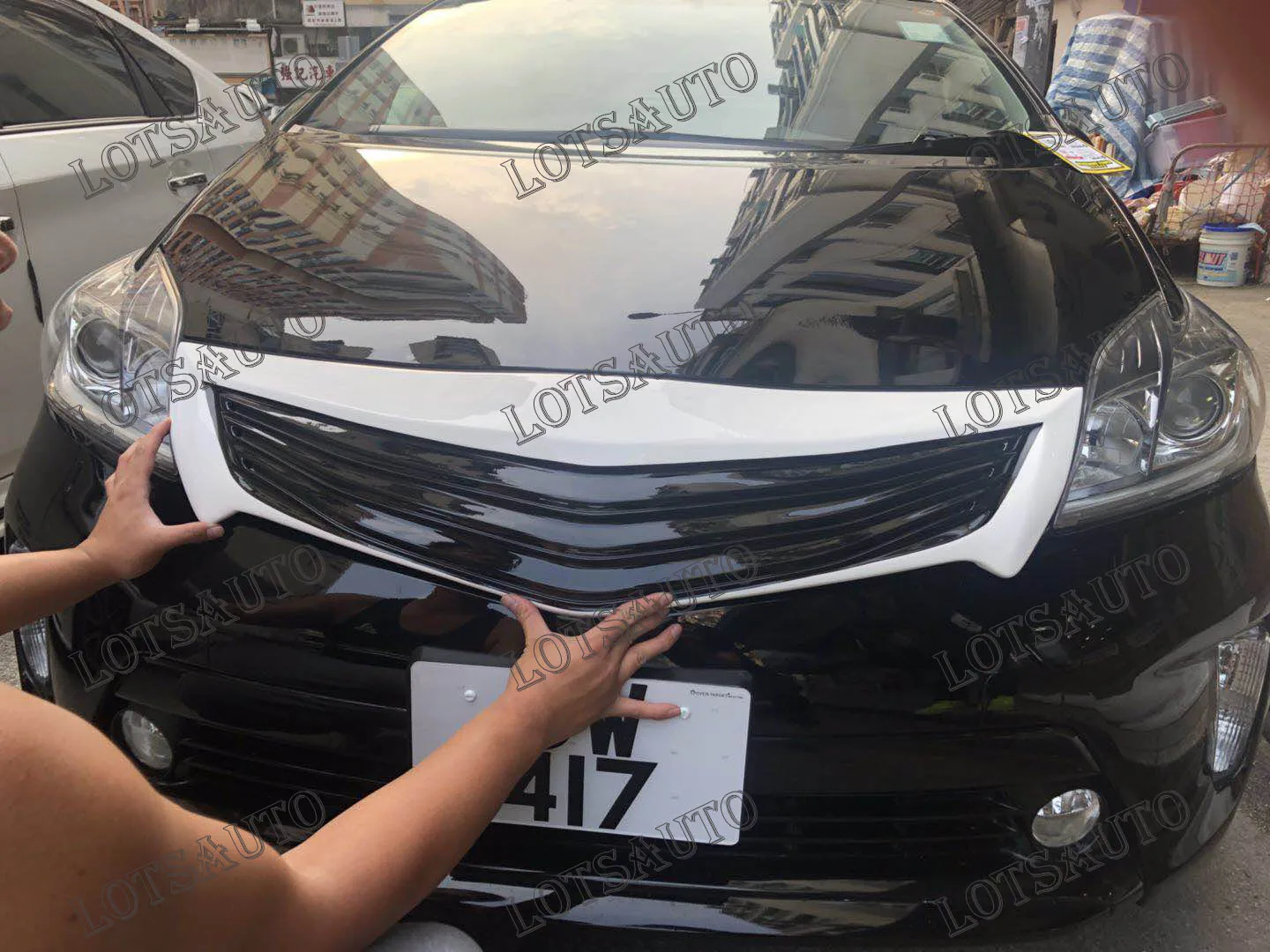 Автомобильный Стайлинг prius Стекловолоконная решетка (Неокрашенный цвет)