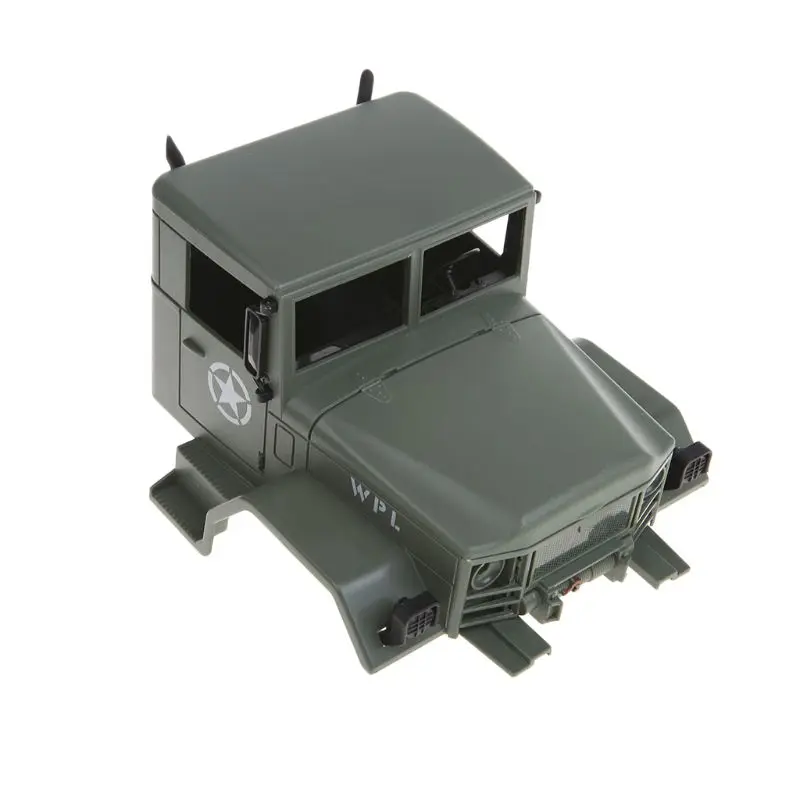 WPL B-16 комплект 1/16 2,4G 6WD гусеничный внедорожный Радиоуправляемый автомобиль набор и светильник без электрических деталей DIY модели сборки 634F