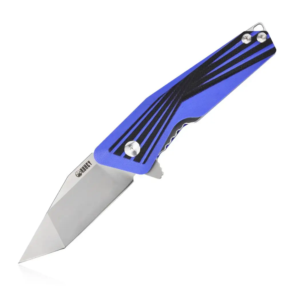 KUBEY острый D2 лезвие складной карманный нож с G10 ручка подарки/коллекции KU145 - Цвет: Синий