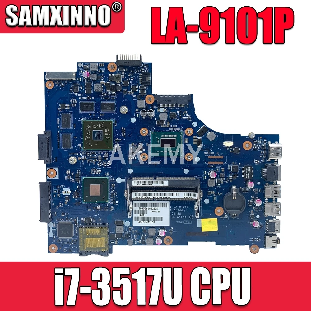 Для материнской платы Dell Inspiron 3521 5521 процессор i7-3517u CN-077TP7 077TP7 77TP7 VAW01 LA-9101P DDR3