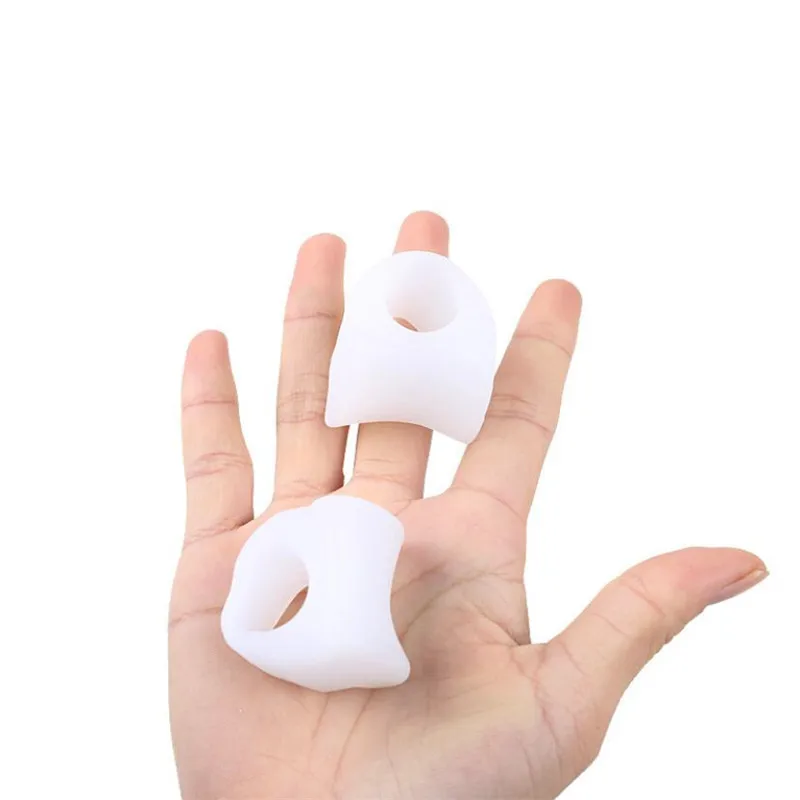 2er-Set Zehenspreizer, Knochenkorrektor, Zehenglätter, Silikongel-Fußzehenprotektor, Hallux-Valgus-Korrektor, Fußmassagegerät-Set – Detail 4