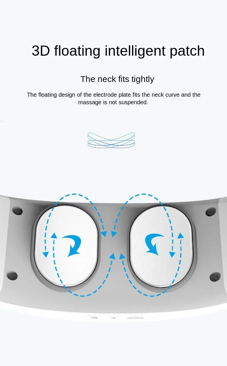 Controle de Voz Alívio da Dor Inteligente Dezenas Cervical Massagem Instrumento Aquecimento Vibração Ombro Massageador 15 Controle de voz inteligente dezenas cervical massagem