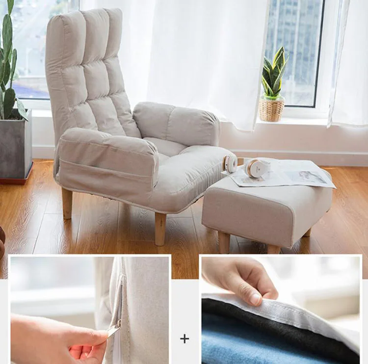 Регулируемый диван кровать стул табуреты наборы с карманами для хранения мебель для спальни для сна расслабляющий чтения