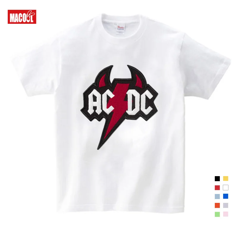 Ac dc/футболка для мальчиков, детская классная футболка с надписью «big brother little sister», хлопковая футболка «brothers», летние футболки для малышей, для 6, 7, 8 лет
