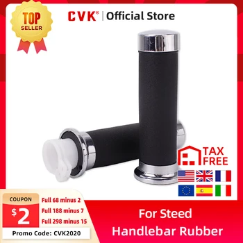 

CVK Universal 1" 22 25mm Motorcycle HANDLEBAR RUBBER GEL HAND GRIPS For Honda Magna 250 Steed VLX Shadow 400 600 750 VT600 VT750