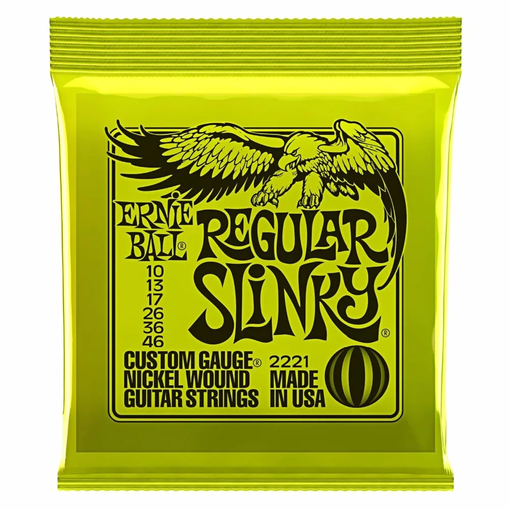 

Ernie Ball 2221 Nickel Regular Slinky Electric Guitar Strings 010-046