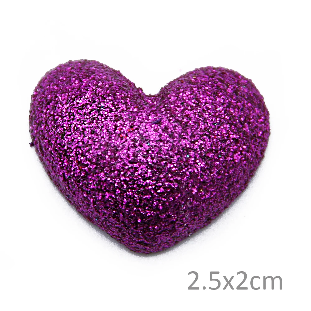 David accessories 25*25*7 мм цветной глиттер полимерные Стразы плоские с оборота, DIY материалы ручной работы для поделок, заколки для волос, аксессуары, 25Yc2394 - Цвет: 1018107007