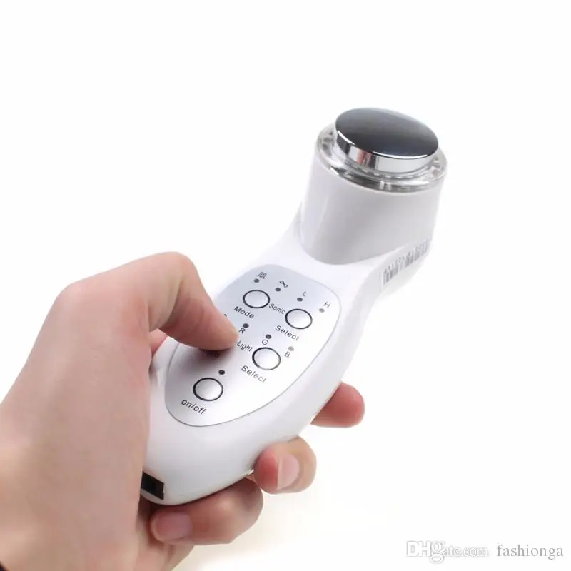 Ultrasonic LED Photon Face Skin Rejuvenation Wrinkle Remover Anti Aging Ultrasound Facial Massager Skin Tightening facial massager face massager skin therapy wand facial therapy wand facial beauty wand
