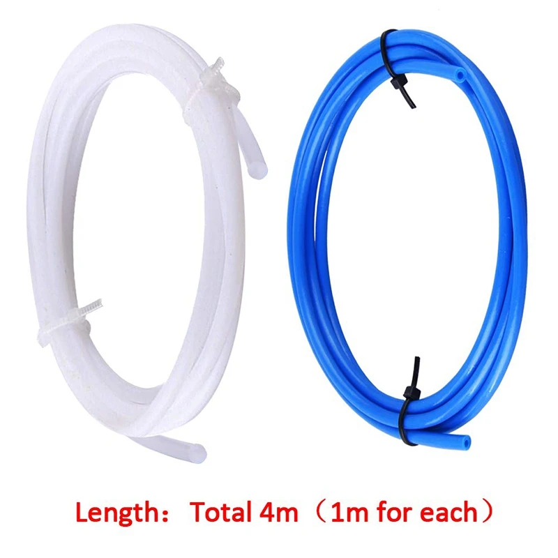 Горячее предложение-4 шт. тефлоновые трубки Ptfe(1 метр) с 8 шт. Pc4-M6 фитингами и 8 шт. Pc4-M10 мужские прямые пневматические Ptfe трубки
