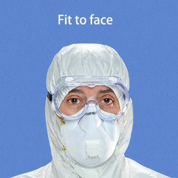 

Glasses Safety Goggles PC Clear Safety Work Eye Labour Working Glasses Antibacterial Anti-fog Anti-Droplets Protective Goggles