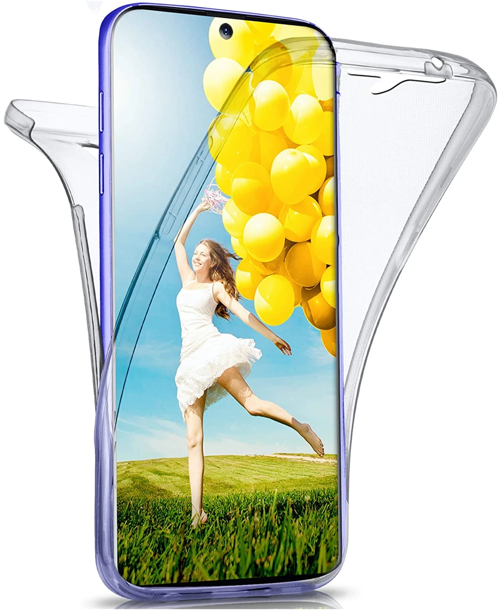 Мягкий чехол из ТПУ с полным покрытием 360 градусов для Samsung Galaxy S20 Ultra S10e S9 S8 Plus S7 S6