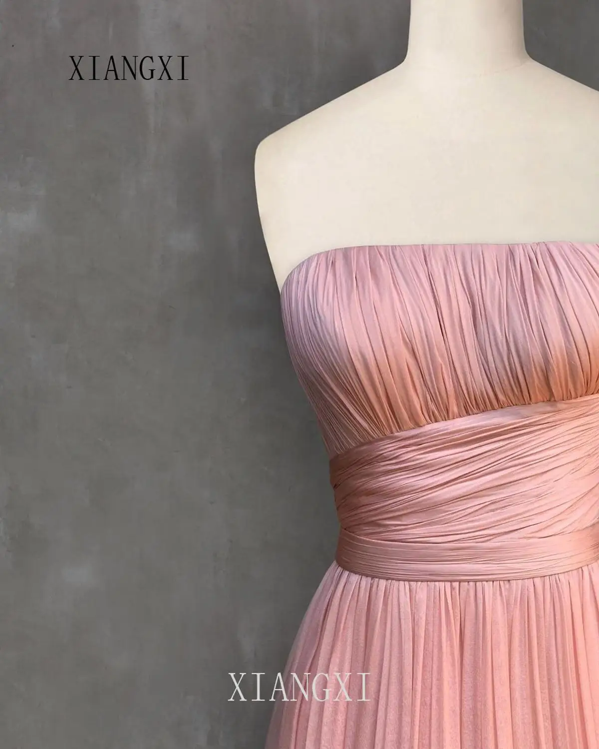Vestidos Длинные вечерние платья шифоновое ТРАПЕЦИЕВИДНОЕ Плиссированное вечернее платье длиной до пола Вечерние платья robe de soiree