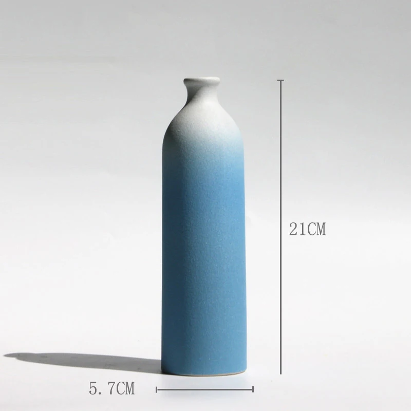 JB012 Nordic Home Decoration Table Vase Living Room Flower Arrangement Dried Flower Flower Vase Green Plant Hydroponic Bottle Pot - Цвет: JB012