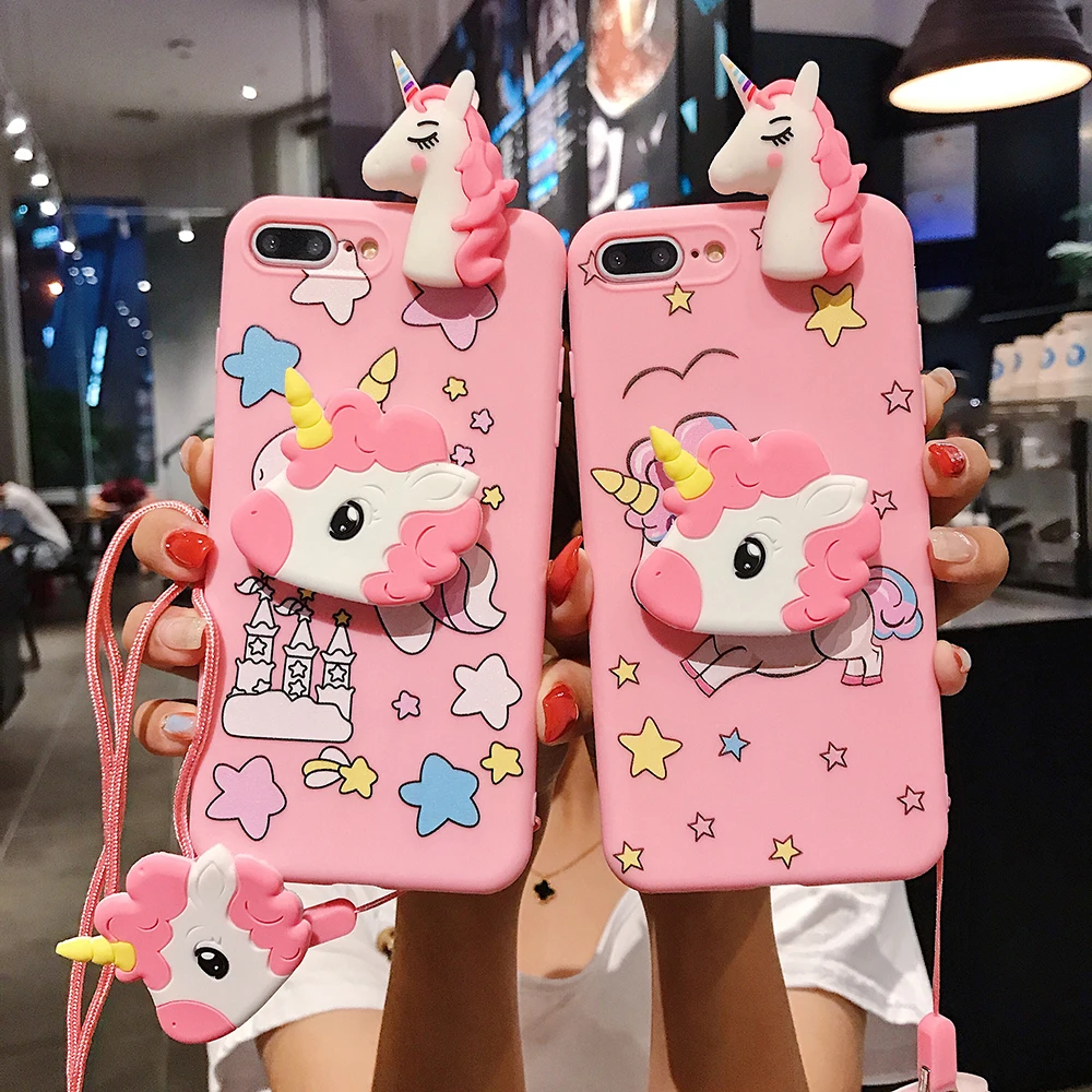 DFQNGL милый розовый силиконовый чехол для телефона с ремешком iphone 7 8 TPU мягкий X XR