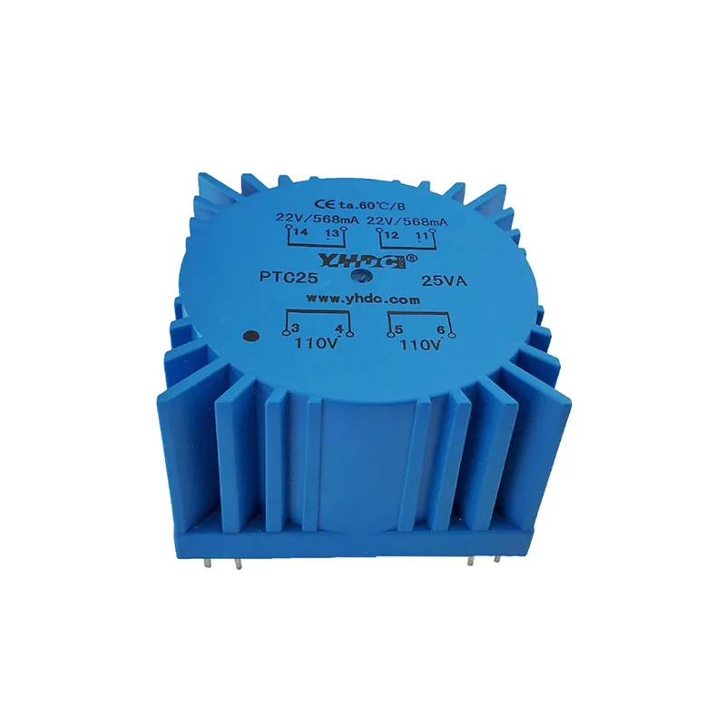 PTC25 For Audio usage Power 25VA 2*115V 2*22V toroidal transformer encapsulated PCB Welding | Обустройство дома