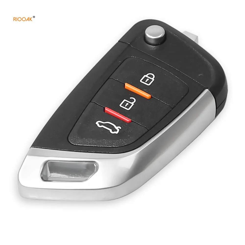 RIOOAK XHORSE XKKF02EN UNIVERSAL REMOTE CAR KEY WITH 3 BUTTONS FOR VVDI KEY TOOL LOCKSMITH TOOLS
