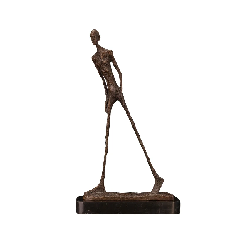 

Giacometti bronze sculpture abstract walking man statue decorative sculpture