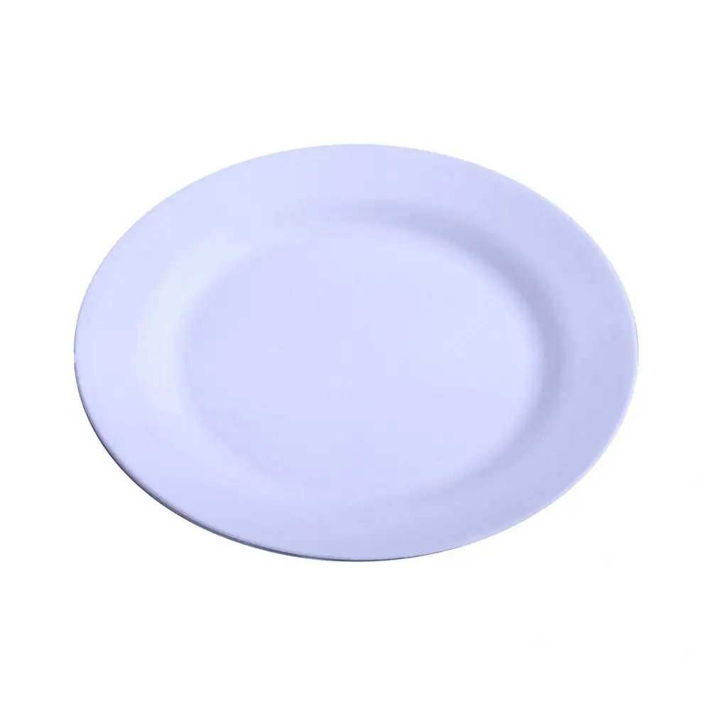 25cm Plates dinnerware Wheat Straw Plates Unbreakable Lightweight Dinner Reusable plastic plate Set Set Dinner