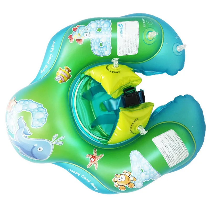 Inflatable Child Baby Swimming Ring Kids Swim Pool Float Trainer Water Mattress Toys Gifts Bathing Can Holder Accessories